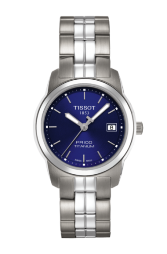 Tissot PR 100 Quartz 27 Titanium / Blue / Bracelet